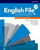 Učebnice v jazykovém kurzu Angličtina pro mírně pokročilé Pre-Intermediate - senioři 55+ - English File 4th Edition Pre-intermediate Multipack